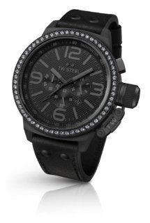 TW Steel All Black Women's Canteen Watch with Crystal Bezel TW913 at  Women's Watch store.