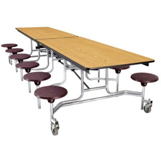National Public Seating Mobile Cafeteria Stool Table MTSXPW