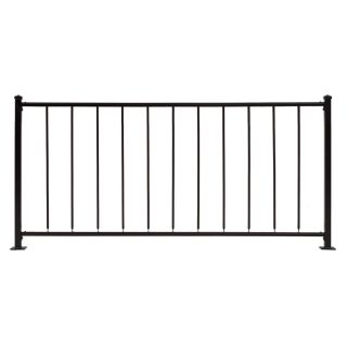 Gilpin Black Steel Fence Panel (Common 36 in x 72 in; Actual 32 in x 72 in)