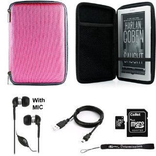 Pink Slim Hard Nylon Carrying Case for Sony PRS 950 + 4GB Memory Card + Handsfree Cell Phones & Accessories