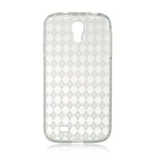 VMG 3 Item RETRACTABLE Combo for Samsung Galaxy S4 S IV 4 (4th Gen) Cell Phone TPU Design Slim Fit Firm Gel Skin Case Cover   Clear Diamond Pattern Design + LCD Clear Screen Saver Protector + Retractable Tangle Free Car Charger [by VanMobileGear] Cell Pho