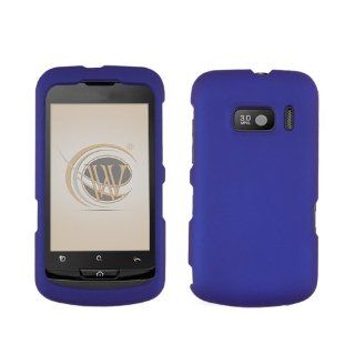 Blue Rubber Feel Protector Hard Case Cover for Alcatel One Touch 919/918 Cell Phones & Accessories