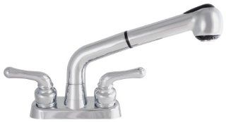 LDR 952 52445CP Exquisite Laundry Faucet, Pull out Spout, Lifetime Plastic, Chrome Finish   Touch On Kitchen Sink Faucets  