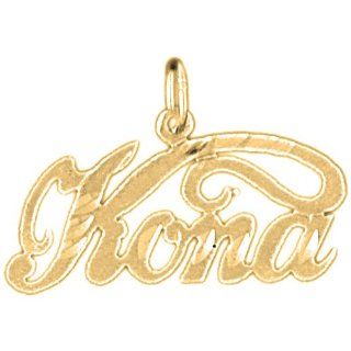 Gold Plated 925 Sterling Silver Kona Pendant Jewels Obsession Jewelry
