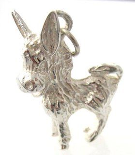 Welded Bliss Sterling 925 Solid Silver Heavy Weight Crazy Donkey Charm . WBC1090 Clasp Style Charms Jewelry