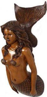 Shop 34" Life Size Figurehead Mermaid Wood Look Finish Nautical Tropical Home Decor at the  Home Dcor Store. Find the latest styles with the lowest prices from Nautical Tropical Imports