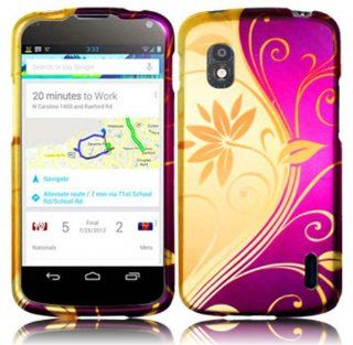 For T Mobile Google LG Nexus 4 E960 Hard Design Cover Case Splendid Swirl Accessory Cell Phones & Accessories
