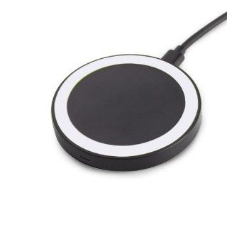 GMYLE Black White Wireless Mini Charging Pad Mat Qi enabled Standard Charger (1000mA) for Nokia Lumia 920/920T/925/928/1020, LG Google Nexus 4/5/7 HD, Samsung Galaxy S4, iPhone 5 (US Plug) Cell Phones & Accessories