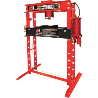 Torin Big Red Air Pneumatic Shop Press with Gauge Dial — 45-Ton Capacity, Model# TRD54501  Pneumatic Presses