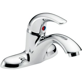 Delta Chrome 1 Handle WaterSense Bathroom Sink Faucet