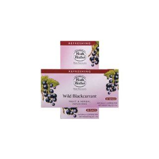 Heath & Heather Wild Blackcurrant Tea (Economy Case Pack) 20 Ct Box (Pack of 12)  Black Teas  Grocery & Gourmet Food