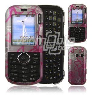 Pink Squiggle Flowers Design Hard 2 Pc Snap On Faceplate Case for LG Cosmos ( Cell Phones & Accessories