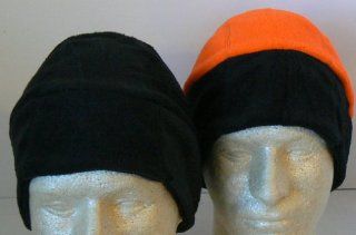 Black & Orange Reversible Beanie Hat Cap Lid  Sports Fan Socks  Sports & Outdoors
