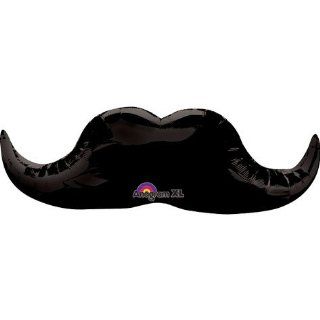 Black Mustache 35" SuperShape XL Foil Balloon Health & Personal Care
