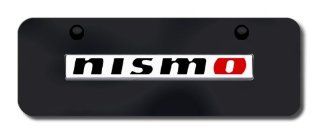 NISMO Name Non reverse Chr/Blk/Mini Plate (Red 'O') Automotive