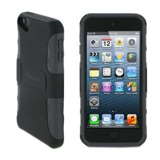 rooCASE eXTREME Hybrid (Black / Gray) TPU Shell Case for Apple iPod Touch 5 (5th Generation Sept 2012)   Players & Accessories