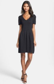 French Connection Lace Back Knit Fit & Flare Dress
