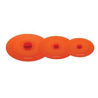 Rachael Ray Tools and Gadgets Top This Suction Lid, Small/Medium/Large, Orange, 3 Piece Set Food Savers Kitchen & Dining
