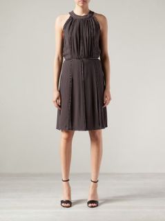 L'agence 'nailhead' Shirred Dress