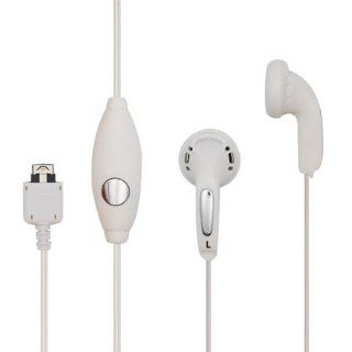 For Casio G'zOne Boulder C711 Stereo Earphones Handsfree, White Cell Phones & Accessories