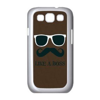 Diystore Hard Plastic Like A Boss Geek Funny SamSung Galaxy S3 I9300/I9308/I939 Case Cell Phones & Accessories