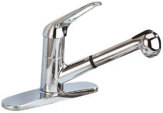 LDR 950 10503CP Exquisite Single Handle Kitchen Faucet with Pull Down Spout Sprayer   Touch On Kitchen Sink Faucets  
