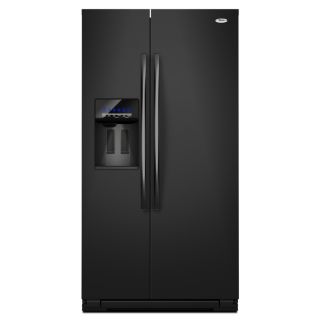 Whirlpool 26.4 cu ft Side by Side Refrigerator with Single Ice Maker (Black) ENERGY STAR
