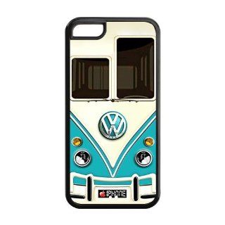 Iphone 5c Case, Teal VW Minibus Iphone 5c Cover Hard Cases Cell Phones & Accessories