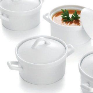 Essentials Porcelain Soup Bowls with Lids, Set of 4 Kitchen & Dining