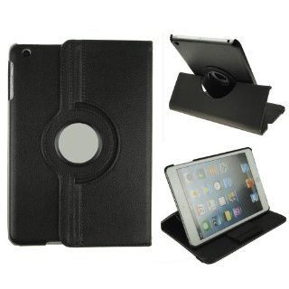 Black 360 Rotating PU Leather Case Cover W/ Stand For Apple iPad Mini 1st Gen/ iPad Mini 2 Retina Display Tablet Computers & Accessories