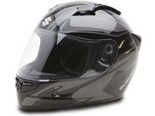 Suzuki Custom Graphic Helmets Suzuki   Black / Grey   Large 990A0 20101 05L Automotive