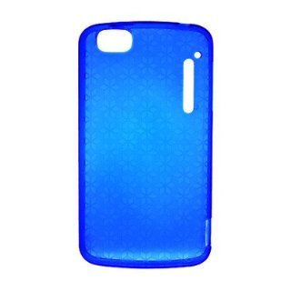 For Alcatel 960C Soft TPU SKIN Case Transparent Checker Pattern Blue Cell Phones & Accessories