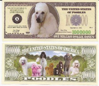 Poodle Dog $Million Dollar$ Novelty Bill Collectible 