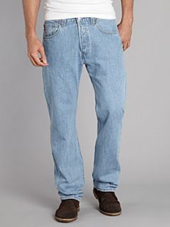Levis 501 straight fit light wash jeans Denim