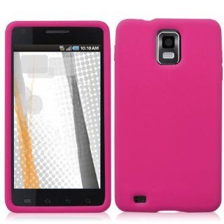 Fits Samsung I997 Infuse 4G Soft Skin Case Solid Hot Pink Skin AT&T Cell Phones & Accessories