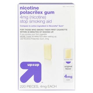 up&up Nicotine Polacrilex 4 mg Original Gum  220