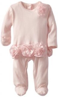 Biscotti Baby Girls Newborn Couture Cutie Long Sleeve Footie, Pink, New Born Clothing