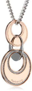 Rebecca "Diamond Griffe" Bronze Glam Film Necklace, 10.5" Jewelry