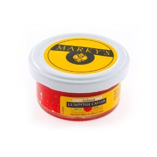 Red Lumpfish Caviar, Pasteurized   1.75 oz  Lumpfish Caviars And Roes  Grocery & Gourmet Food