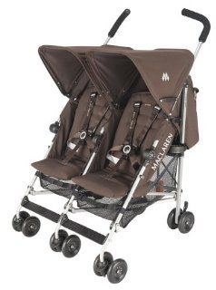 Maclaren Twin Triumph Stroller, Coffee/Silver  Umbrella Strollers  Baby