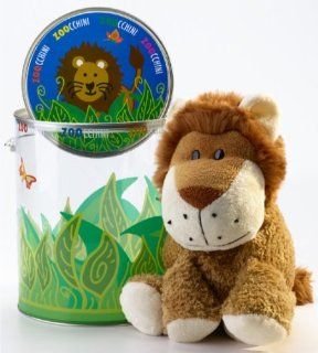 Lion Plush Stuffed Animal in Gift Bucket Toys & Games