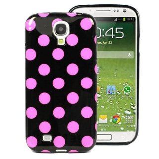 The Purple TPU Polka Dot Rubber Color Case Cover Skin for Samsung Galaxy S4 SIV I9500 Cell Phones & Accessories