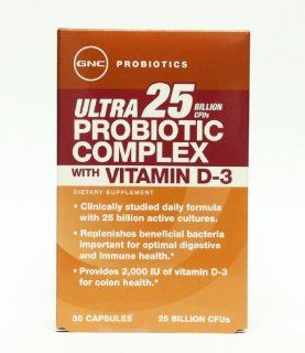 GNC Ultra Probiotic Complex 25 with Vitamin D3 30caps Health & Personal Care