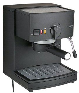 Factory Reconditioned Krups R984 43 Espresso Novo 2000 Plus Pump Espresso Machine, Black Kitchen & Dining