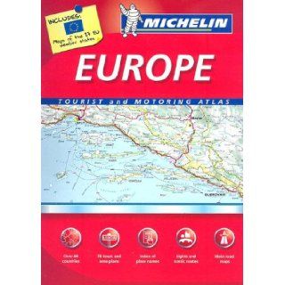 Michelin Europe Tourist and Motoring Atlas (Michelin Tourist and Motoring Atlas  Europe) (Multilingual Edition) Michelin Travel Publications 9782067124196 Books