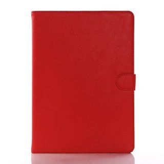 W RainBow Ipad Air Red Matte Glossy Leather Flip Case Cover For Apple Ipad Air 9.7 inches Cell Phones & Accessories