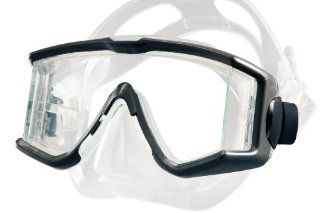 New Tilos Single Lens Panoramic View Scuba Diving & Snorkeling Mask (Titanium)  Sports & Outdoors