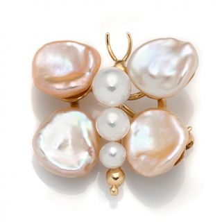 Imperial Pearls 9 10mm Cultured Keshi Pearl and 3 6mm Cultured Freshwater Pearl