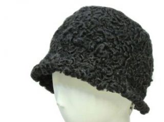Black Persian Lamb Bucket Hat Clothing