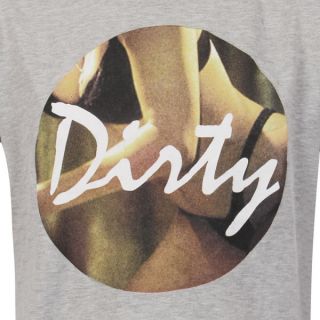 Beck & Hersey Mens Dirty Girl T Shirt   Light Grey Marl      Clothing
